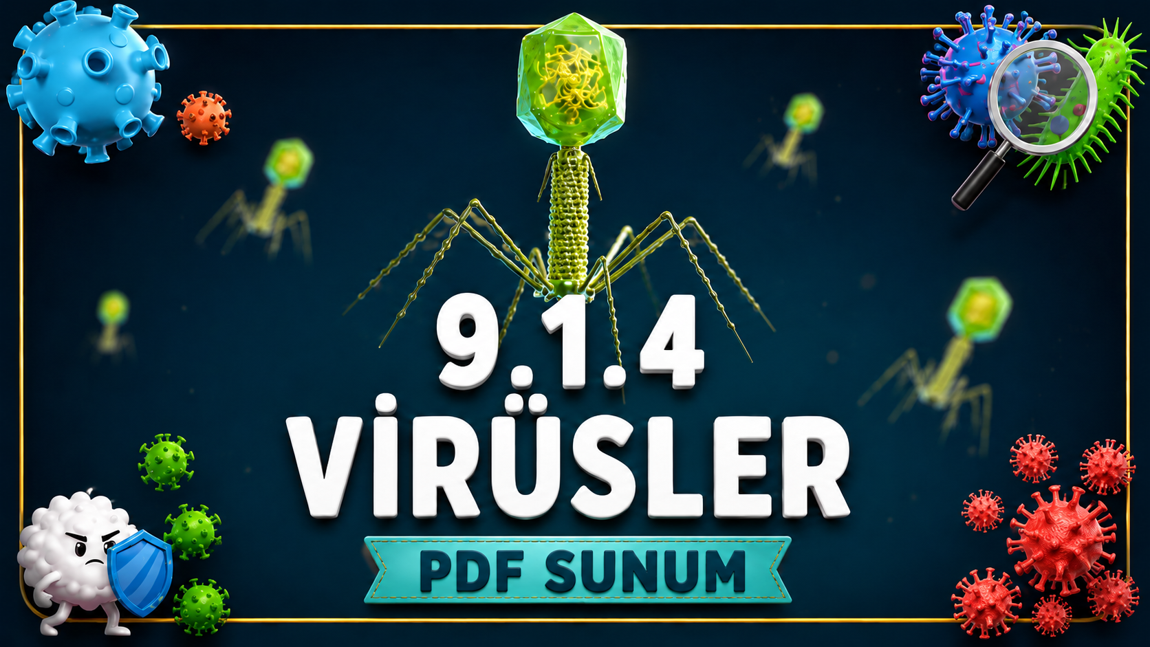 VİRÜSLER - PDF Konu Anlatımı kapak görseli