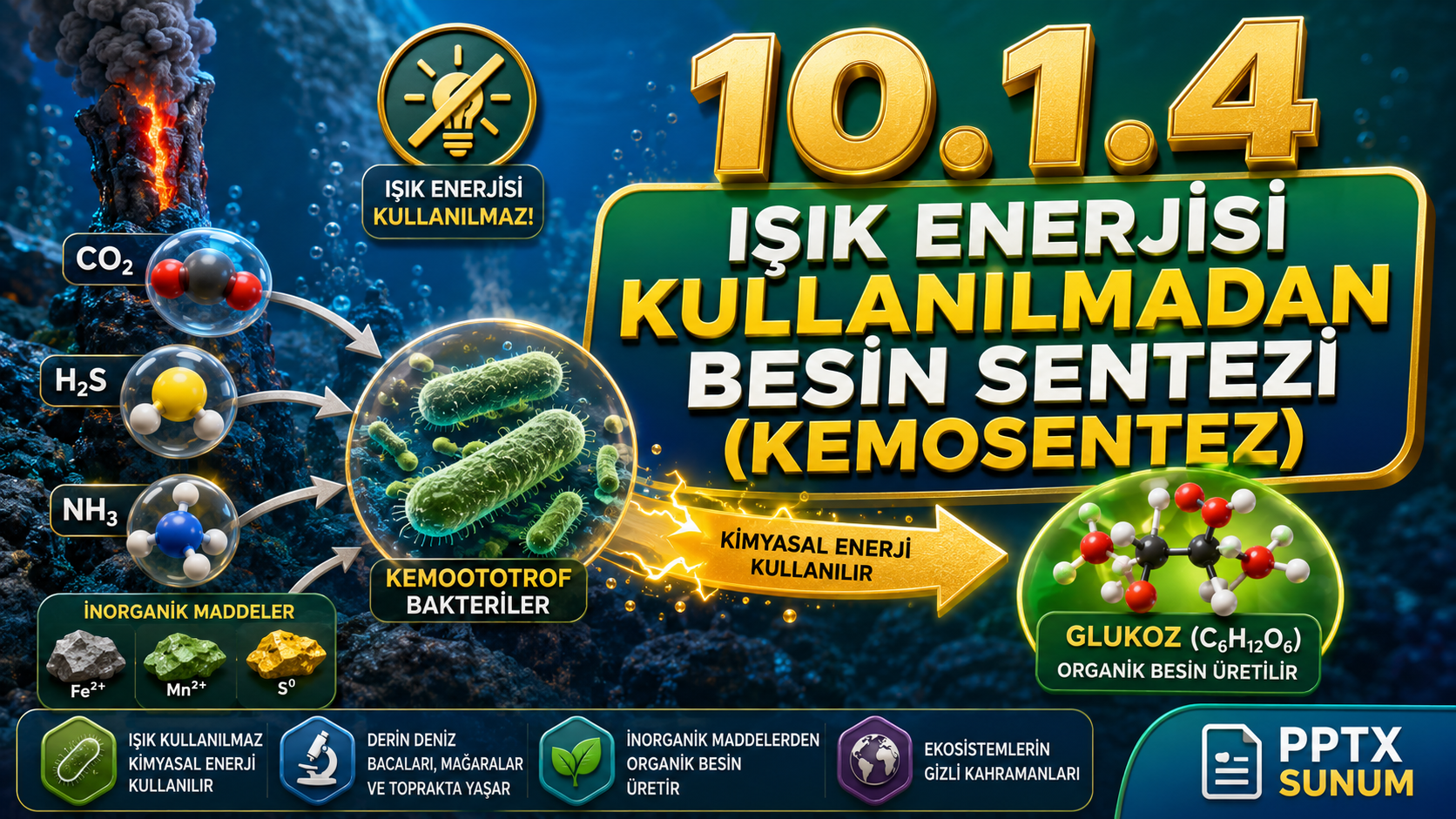 BİY.10.1.4. Kemosentez hakkında bilgi toplayabilme - PowerPoint Sunu kapak görseli