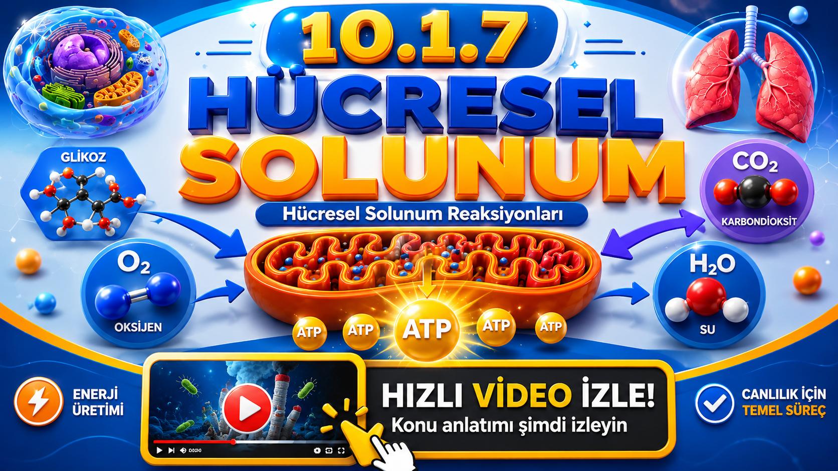 hücresel solunum özet video kapak görseli